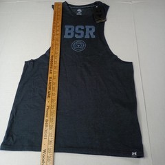 NEW Under Armour Project Rock Blood Sweat Respect Tank Mens Size S Black 1389900