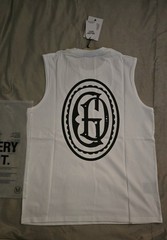 Designer Style White Sleeveless Graphic Tank Top Size M New with Tags