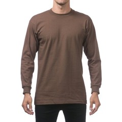 PROCLUB MENS HEAVYWEIGHT LONG SLEEVE T SHIRTS PRO CLUB CASUAL COTTON TEE SHIRT