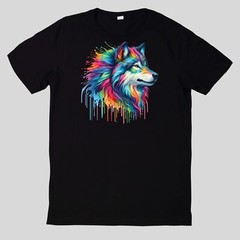 Rainbow Animals Cotton T-Shirt Fun Fun Sayings Funny Cartoon