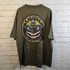 7.62 Design USAF-Shirt Military Graphic Print SS Green 2X NWOT
