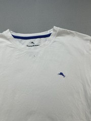 Tommy Bahama Men Shirt White M Cotton Spandex Lounge Sleepwear NWOT Marlin Logo