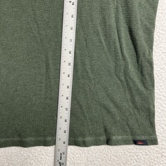 Faherty Shirt Large Cloud Waffle Crew Thermal Long Sleeve Green 100% Cotton