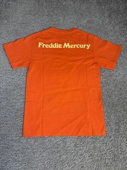Freddie Mercury Shirt Mens S Orange Graphic Crew Neck Cotton Tagless Music