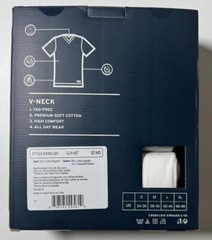 NEW Levi’s Men’s Tees T-Shirts 3 Pack M L White Gray Black V-Neck Cotton V1