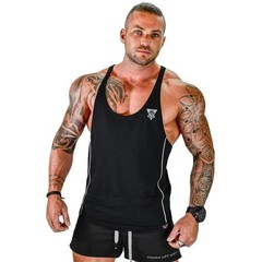 Men’s Gym Tank Top Muscle Shirt Sleeveless T Shirt Workout Fitness Training Tee