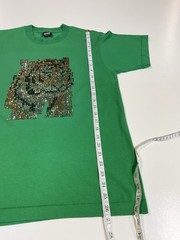 Vintage Sequin Tiger T Shirt Sz M Single Stitch Art To Wear Made In USA 90s