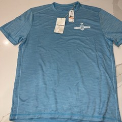 Tommy Bahama T Tee Shirt Paradise Isles Performance Spa Blue Small