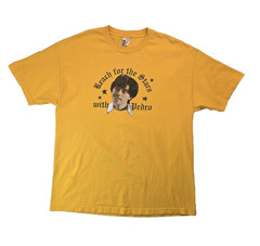 Mighty Fine Vintage 2005 Y2K Napoleon Dynamite Pedro Yellow T Shirt Mens Size XL