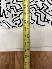 Keith Haring Black And White Pop Art All Over Print H & M Oversized Fit – Medium