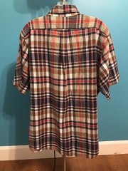 Men’s Size XL XG Colorful Plaid American Living Button Down Casual Shirt NWOT
