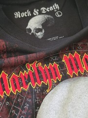 New Rock & Death Emb. Marilyn Manson Huge Graphic Tee Shirt – Double Sided -…