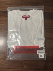 Supreme Washed Tag S/S Top White Tee SS24 T-Shirt Embroidered Logo XL