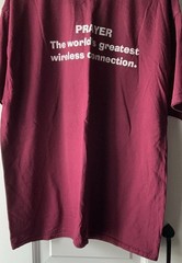 Hanes PRAYER The world’s greatest wireless connection. Men’s 2XL Tee Shirt