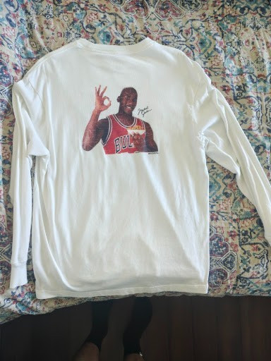 Nike Air Jordan x Wheaties Michael Jordan Graphic Long Sleeve T-Shirt – White