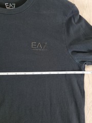 EA7 Armani Men’s Slim Fit XS Long Sleeve Black Fitted Strecth T-shirt