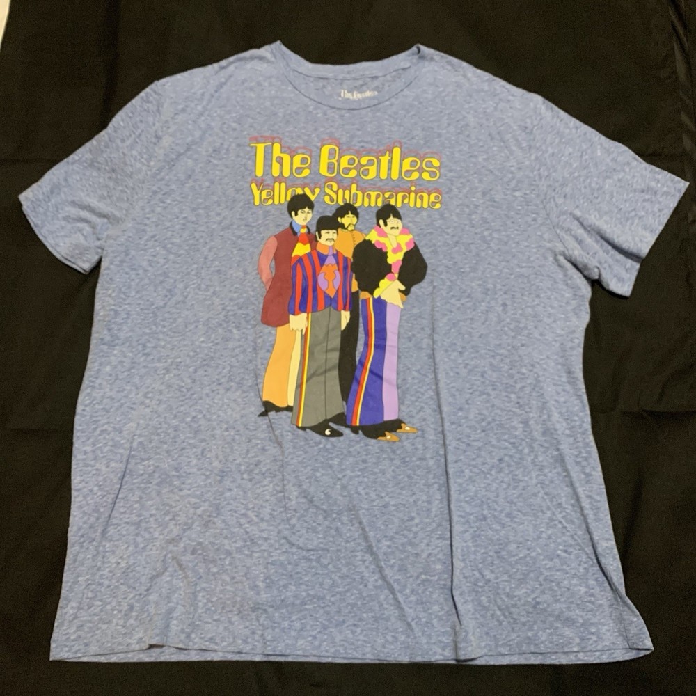 The Beatles Yellow Submarine Blue Mens T-Shirt 2XLT