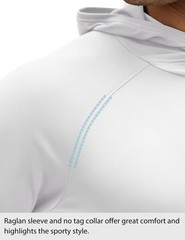 TACVASEN UPF 50+ Hooded T-Shirts Mens Quick Dry UV Block Sun Shirts Lightweight
