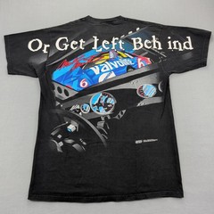 Vintage Valvoline Racing Mark Martin Shirt Mens XL Black Graphic NASCAR 1998 90s