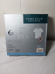 Perry Ellis Portfolio Mens 3-Pack T-Shirts Crew Neck Cotton Blend Small S