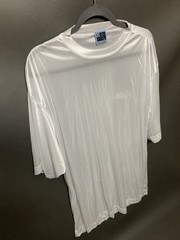 Southpole White Satin Shirt Semi-Sheer, Men’s Large