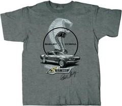 New Vintage Goods Apparel 1968 Shelby GT350 T-Shirt Gray, Various Sizes