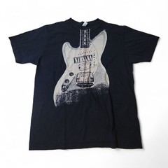 Vintage Tultex Nirvana Guitar T-Shirt Y2K Size Large Grunge Anvil Kurt Cobain