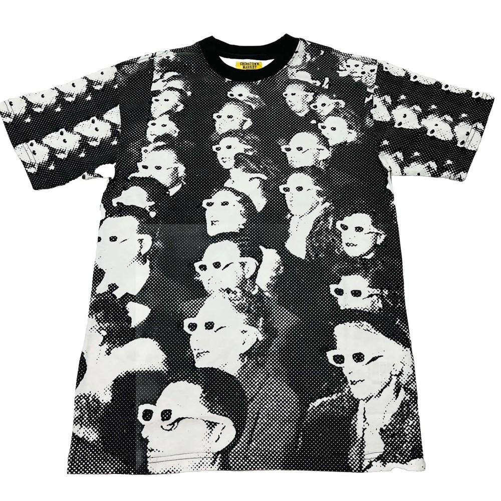 CHINATOWN MARKET Theater Men’s Graphic Tee SMALL All Over Print T-Shirt NWOT