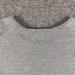 Wings+horns Crewneck Shirt Mens Large Gray Rayon Blend Long Sleeve