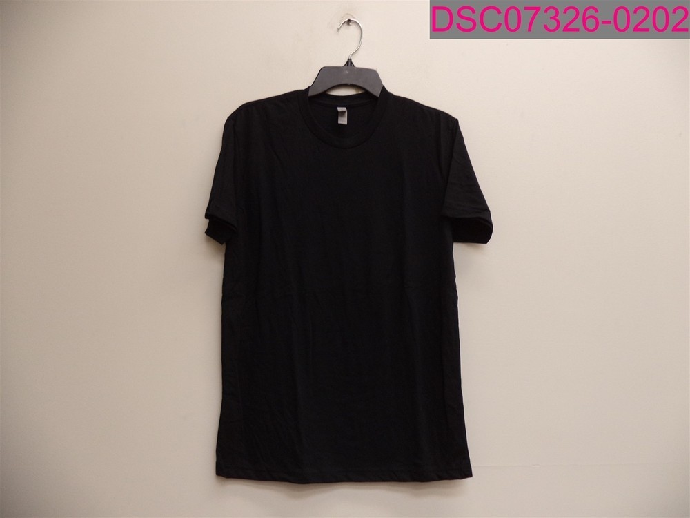 QTY=2; Next Level Men’s Short Sleeve Crew Neck T-Shirt Black Small