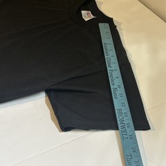 Hanes Heavyweight 50/50 Black Short Sleeve Shirt Size Medium