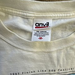 Finish Line 5k 500 Festival 2007 Mens T-Shirt Size M