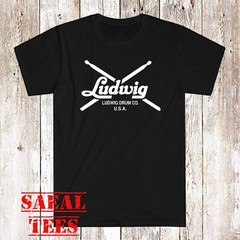 Ludwig Drums Cymbals New Men’s Black Size S-5XL