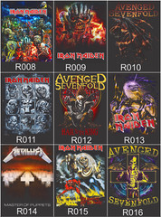 Lot of 3 Mens Rock Band Graphic T-Shirts Music Tee Bundle Concert Tour Shirts