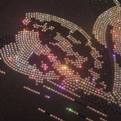 New Men Luxury Diamond Swan Rhinestones Fashion Black T-Shirt High Quality