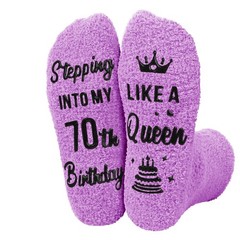 70th Birthday Gift Socks, 70 Year Old Birthday Gifts, Women, Men, Novelty