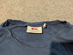 Fjallraven Shirt Mens Large Blue Ovik Pocket T-shirt