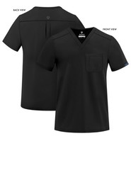 Adar Addition Scrubs For Men – Classic V-Neck Scrub Top