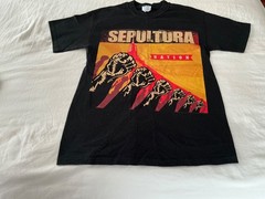 VINTAGE 2001 t shirt SEPULTURA “Nation” M&O knits black med. FREE SHIPPING!!