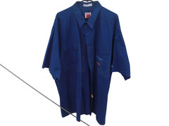 NWT Color Works S/S Dress Shirt W/Pocket’s Sz 3 X Dark Blue Free S/H