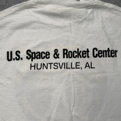 Vintage U.S. Space Camp Parent Child Program T-Shirt Small Tultex USA Rocket