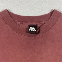 No Fear T-Shirt Men’s L Red Funny Joke Made In USA 100% Cotton Back Hit