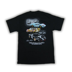 Ford Shelby Logo GT40 1966 Le Mans Cars Cotton T-Shirt Black Official Licensed