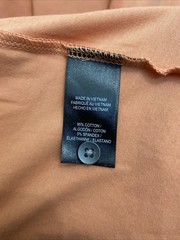 Kenneth Cole Shirt Mens Large Apricot Orange Short Sleeve Henley Tee T-shirt NWT
