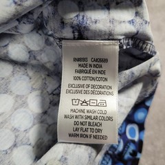Robert Graham Shirt Mens XS Blue Spotted Skulls Classic Fit Graphic Tee Designer