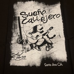 Sueño Callejero Banda Rock Urbano Black Tshirt: Size Medium, Manga Corta, Rare