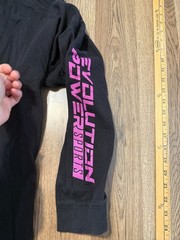 J. America Shirt Men’s Size Large, Black Purple Pink Blue, EVO Powersport Print