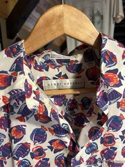 Bundle Of Henry Grethle Shirts Size L Cotton Rayón Blend Psychedelic Prints