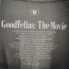 GoodFellas The Movie T-Shirt Medium Black Three Decades of Life in the Mafia