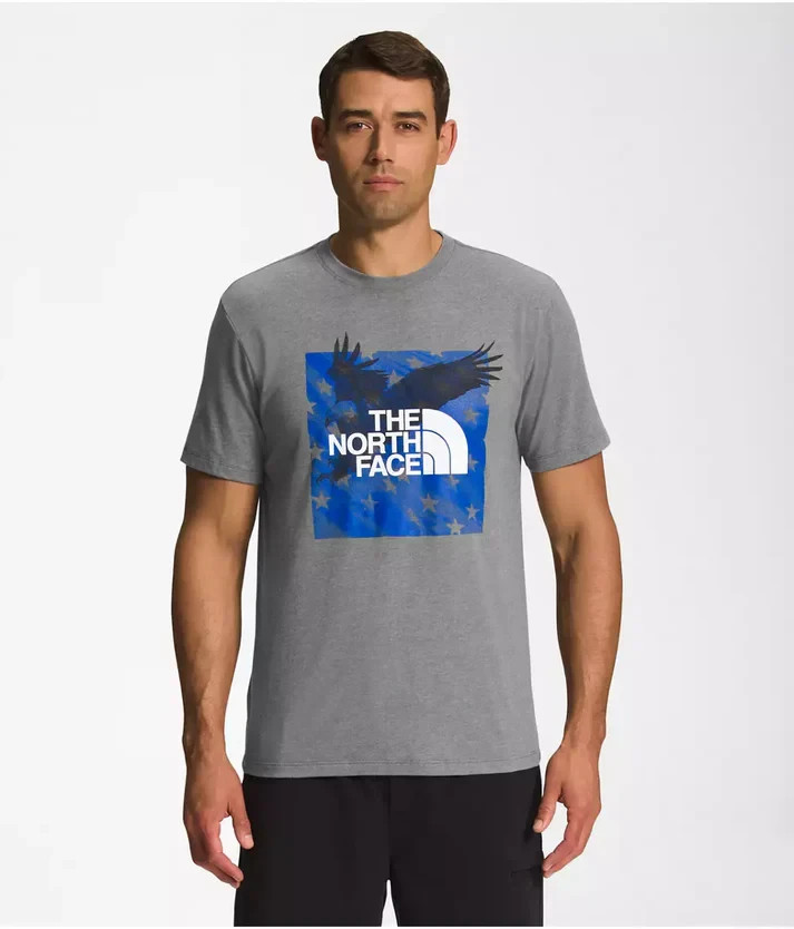 The North Face Men’s Short Sleeve Americana Tee – TNF Medium Grey, Q2(D27T)